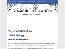 Tablet Screenshot of classic-literature.co.uk